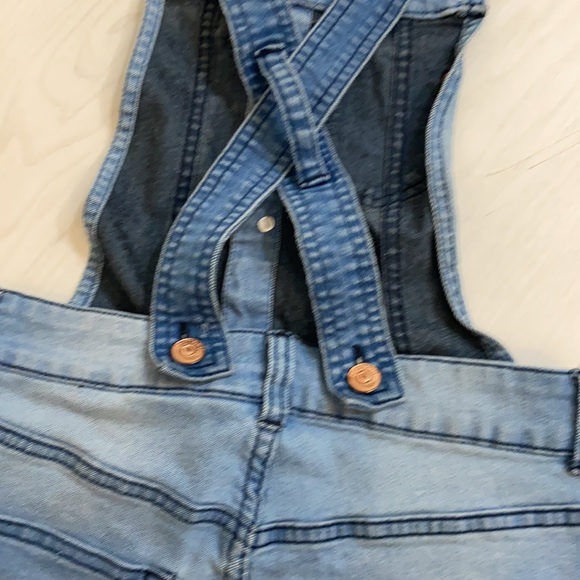 Denim Stretch Overalls. - Picture 4 of 9